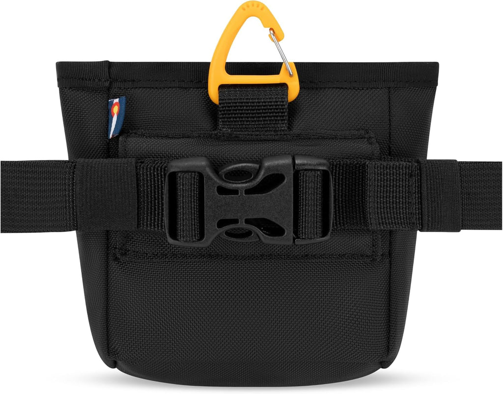 Goodie Treat Bag, Dog Treat Pouch, Waist Belt Clip for Hands-Free Training, Magnetic Closure, Dog Training and Behavior Aids, Three Ways to Wear (Raven S'25)