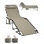 KingCamp 400LBS Tanning Chair with Face Hole, Beige 1‑Pack