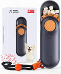 Clicker Dog Trainer & Dog Treat Pouch Alternative, Dog Treat Dispenser, Puppy Essentials Dual Use 2 in 1 Dog Clicker for Training - Durable, Light (2.36 Oz), Easy to Clean & Handle, Black