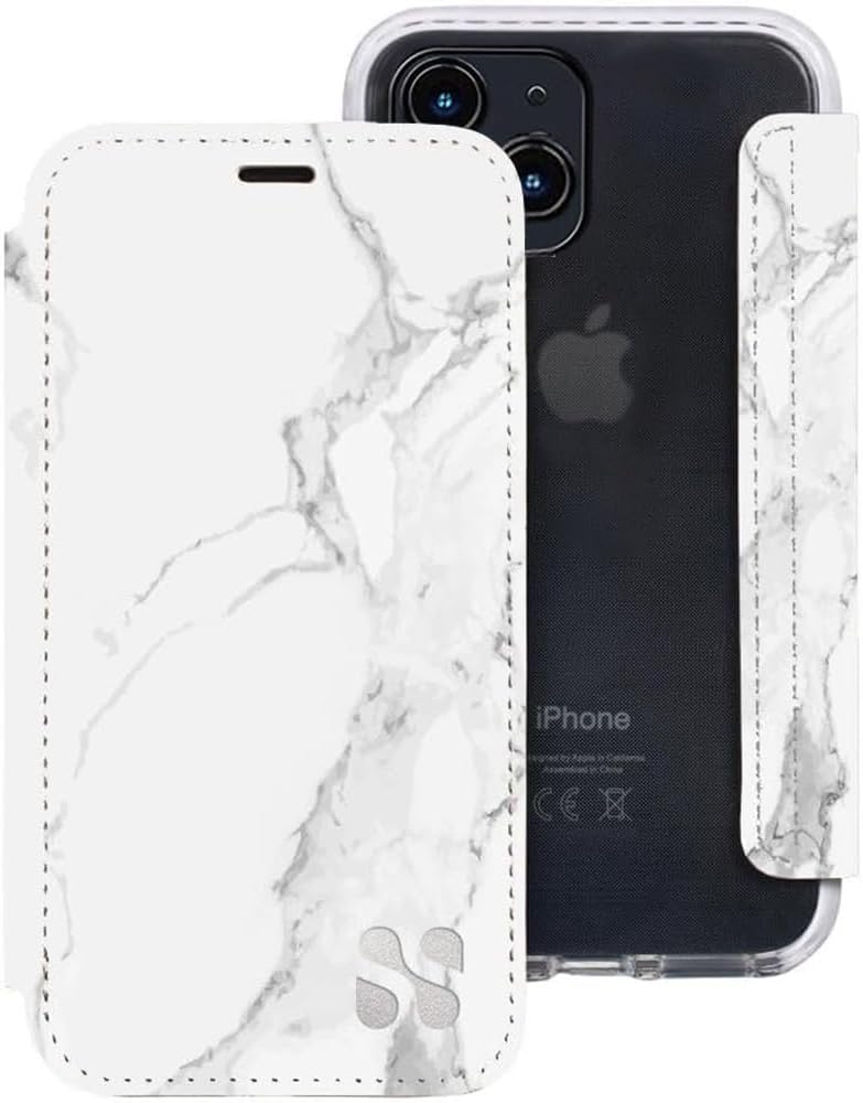SafeSleeve EMF Blocker Detachable Leather Wallet Case for iPhone 16, Beige