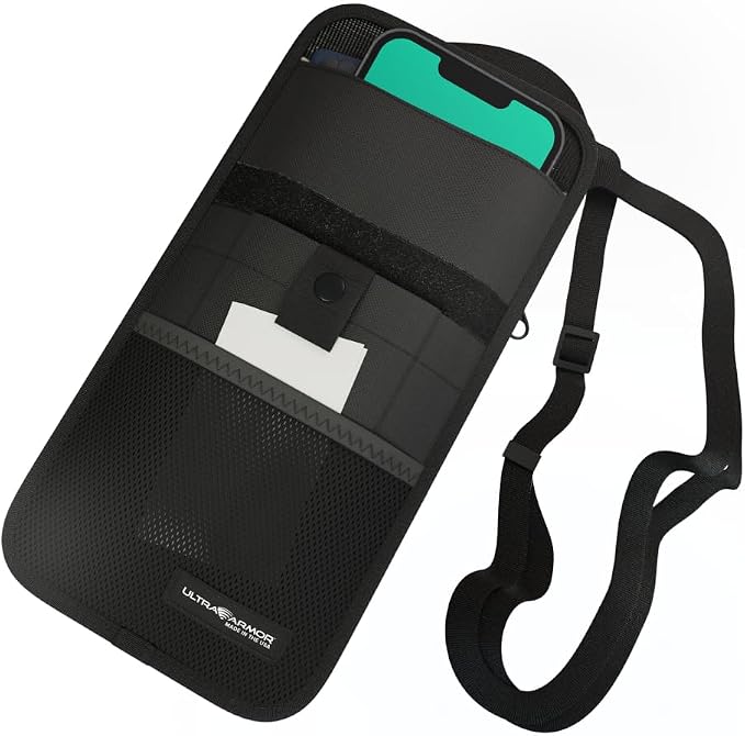 Ultra Armor DefenderShield ConcealShield Crossbody Faraday Bags for Phones & Data Security