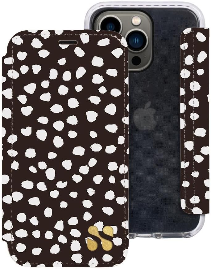 SafeSleeve EMF Blocker Detachable Leather Wallet Case for iPhone 16, Beige