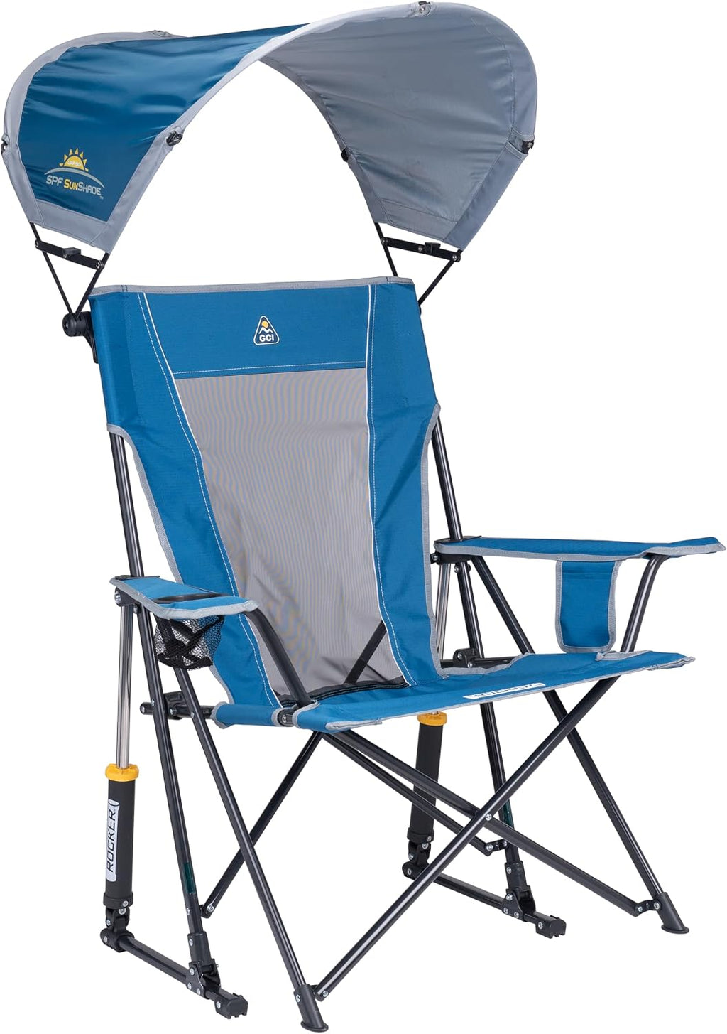 GCI Outdoor Comfort Pro Rocker Camping Chair - Indigo Blue