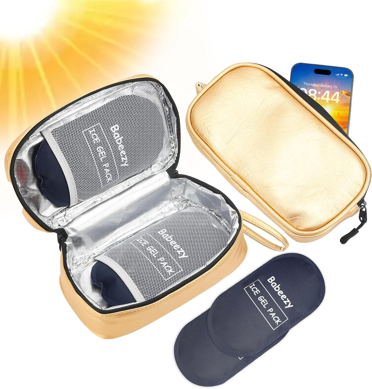 Keep Your Phone Safe from Extreme Heat Car Phone Cooling Bag Grey