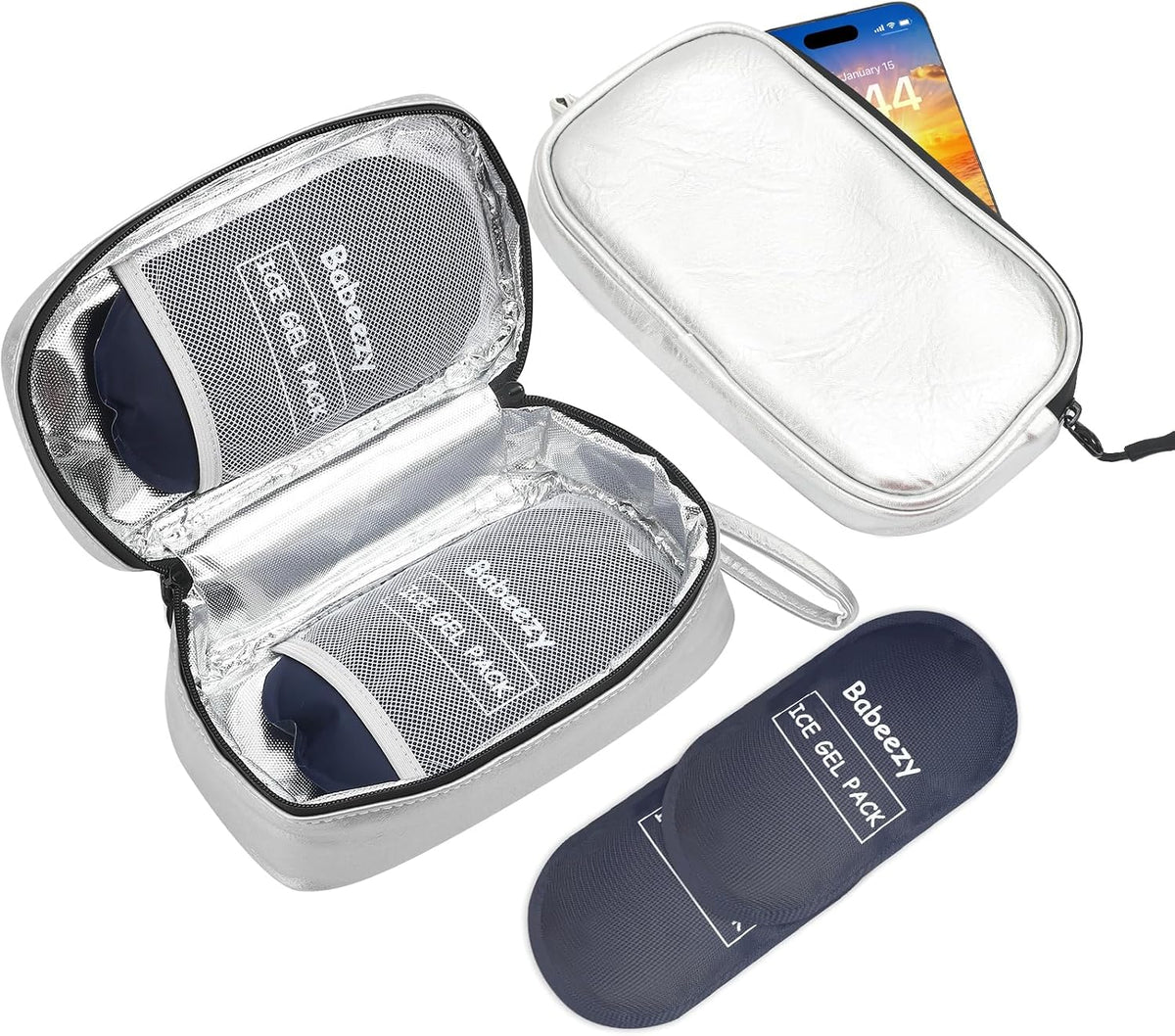Keep Your Phone Safe from Extreme Heat Car Phone Cooling Bag Grey