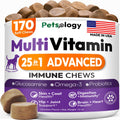 25-in-1 Dog Multivitamin Chewable Supplements with Glucosamine - 170 Chews