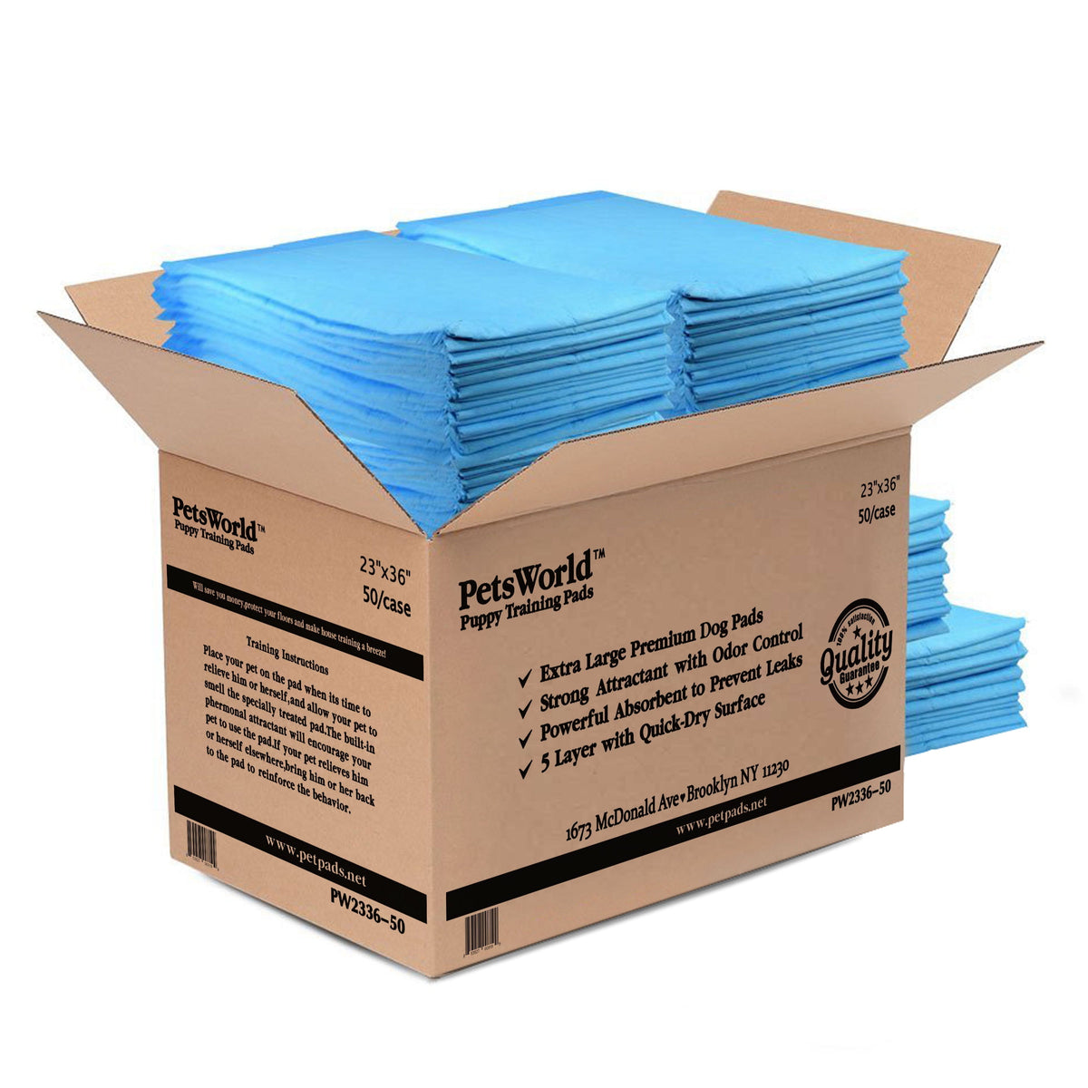23X36 Extremely Strong Puppy Training Pads, 50 Count