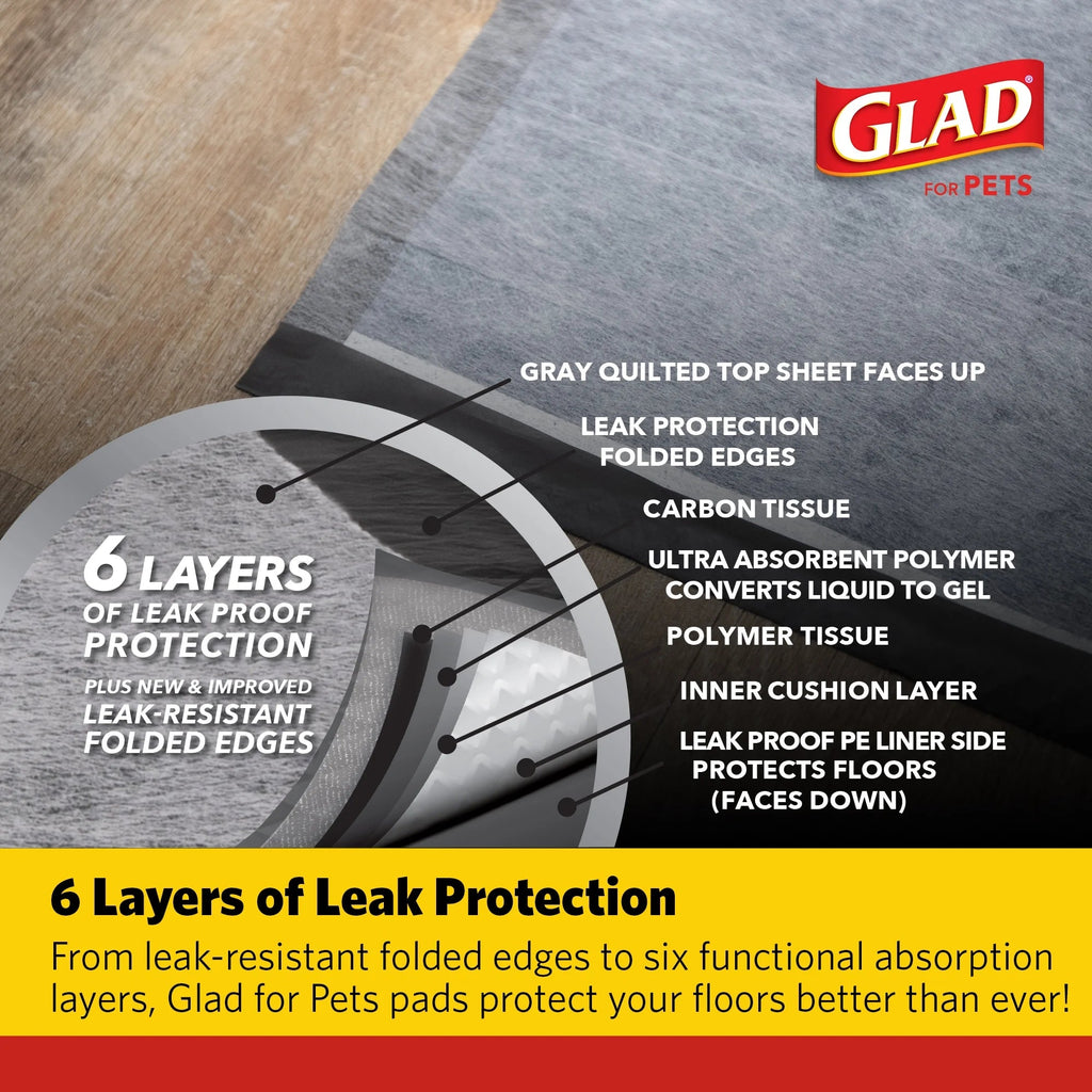 Giant Size Activated Charcoal Leak-Resistant Training Pads for Dogs, 30X36, 24 Count