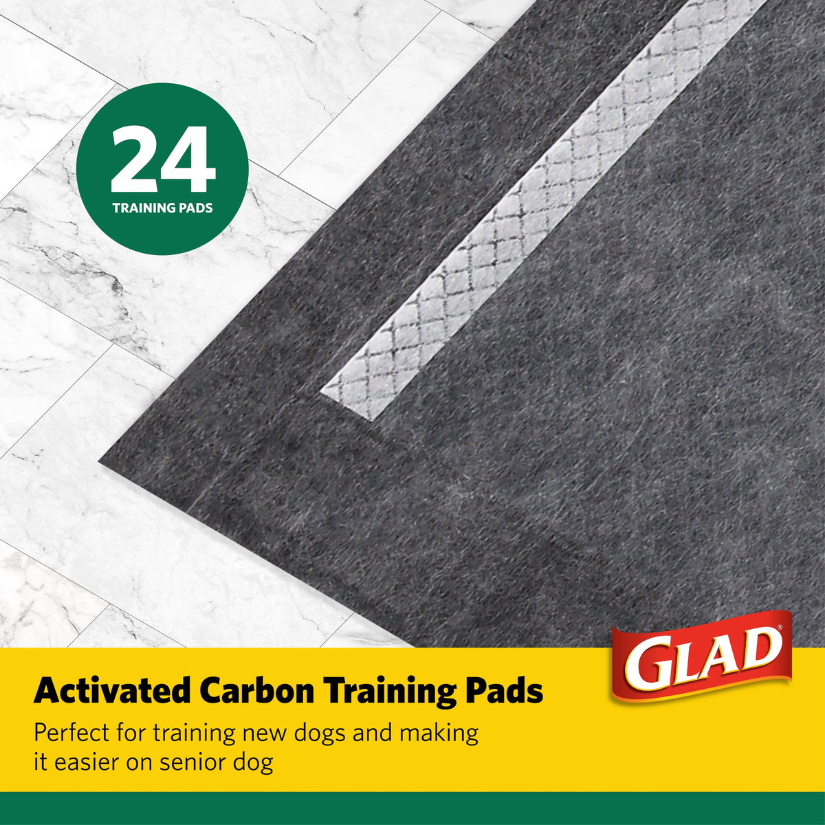 Giant Size Activated Charcoal Leak-Resistant Training Pads for Dogs, 30X36, 24 Count